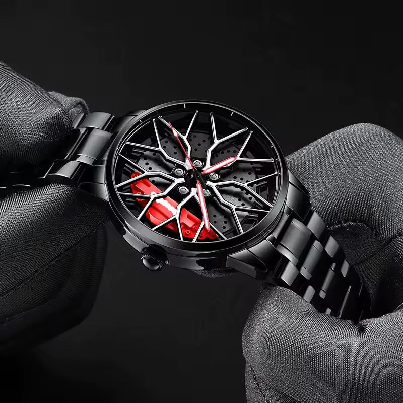 ساعة عجلة القيادة الفاخرة (متحركة)