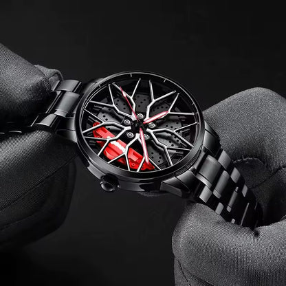 ساعة عجلة القيادة الفاخرة (متحركة)