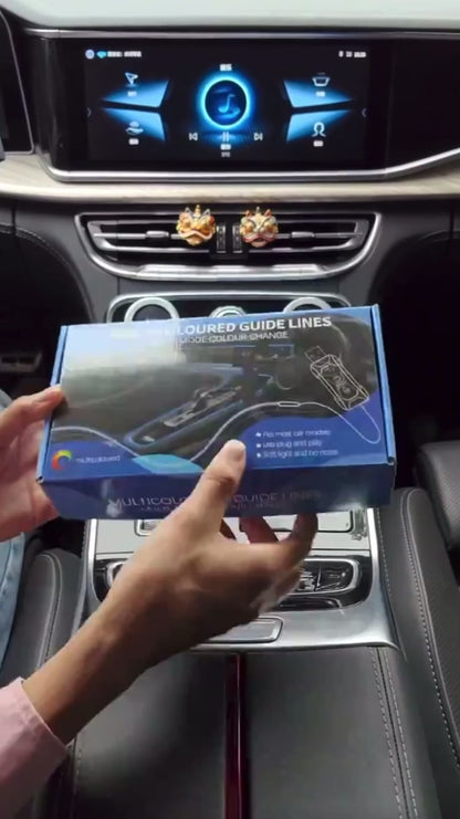 نظام الإضاءة المحيطة الذكي للمركبات: ألياف ضوئية خفية وتطبيق تحكم كامل